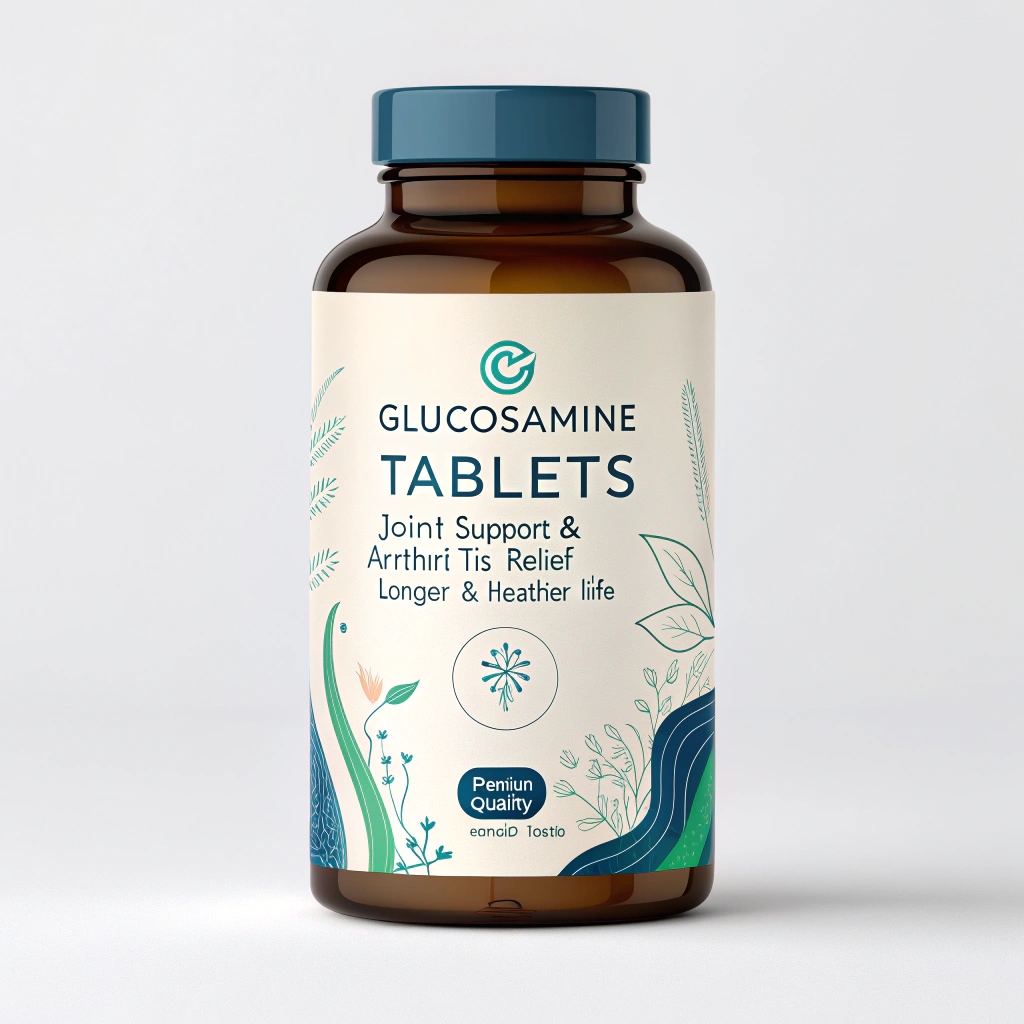 professional product label design for glucosamine 3